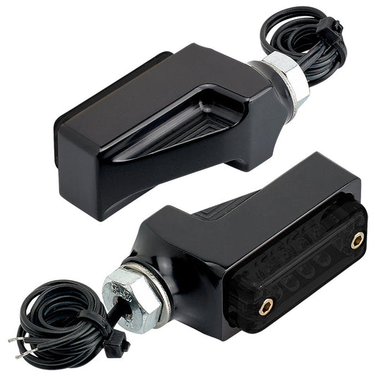 Joker Machine Smoked Rectangle Amber LED Turn Signals