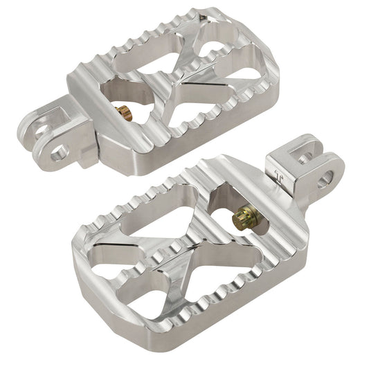 Joker Machine Bear Claw Footpegs for Triumph Motorcycles | Silver
