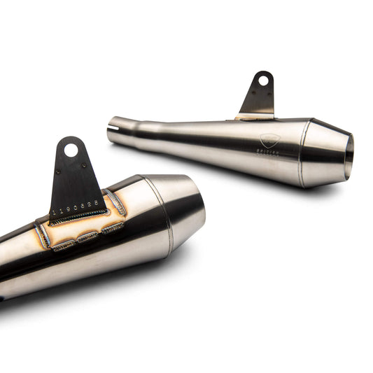 Builder Series Shorty Slip-On Exhaust for Triumph Thruxton 1200R, RS & Speed Twin 1200 (2019–2024)