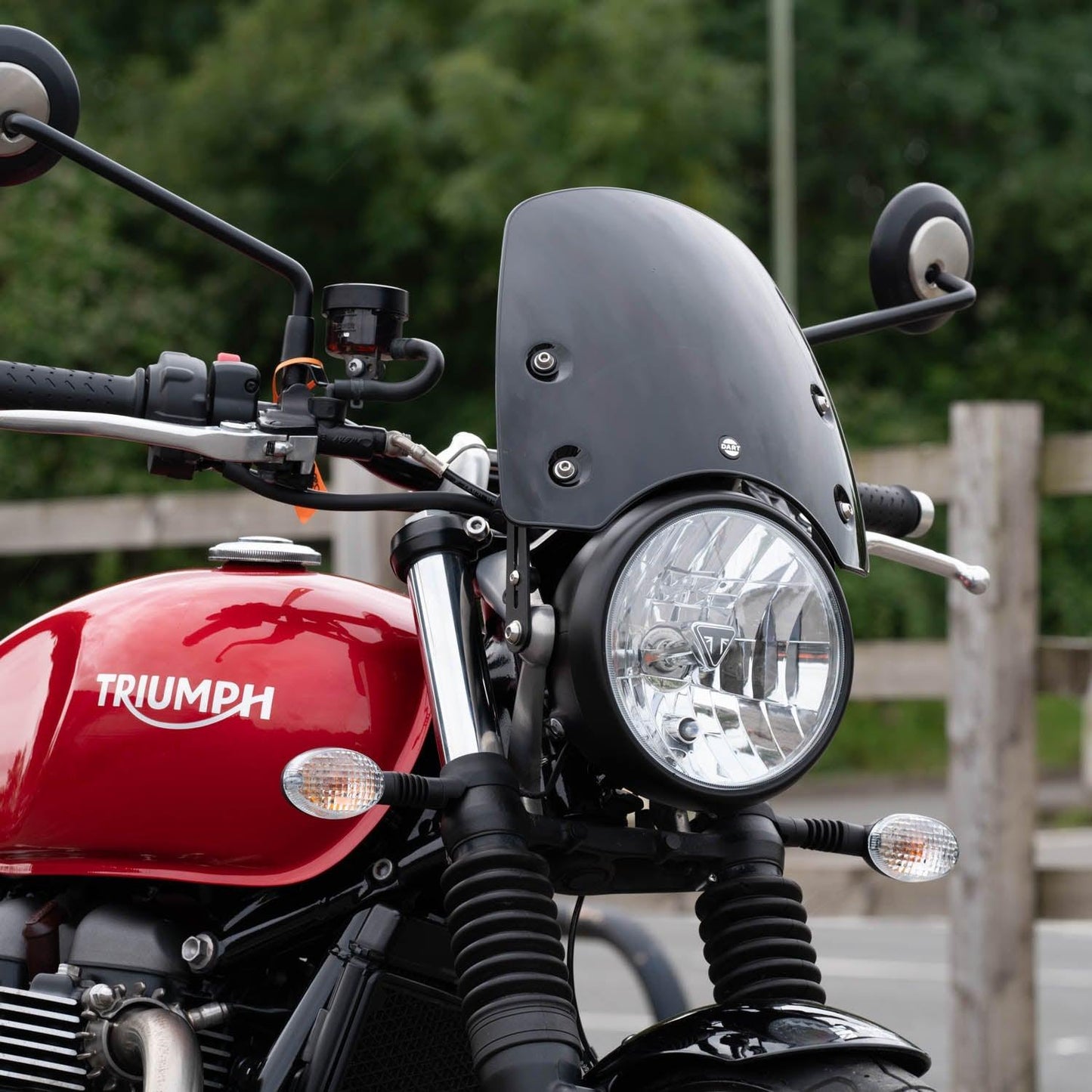 Dart Classic S3 Flyscreen for Triumph Street Twin & Speed Twin 900 | Dark Tint