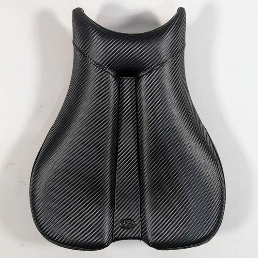 Saddlemen Track-CF Style Gel-Channel Tech One-Piece Solo Seat with Rear Cover 0810-T014