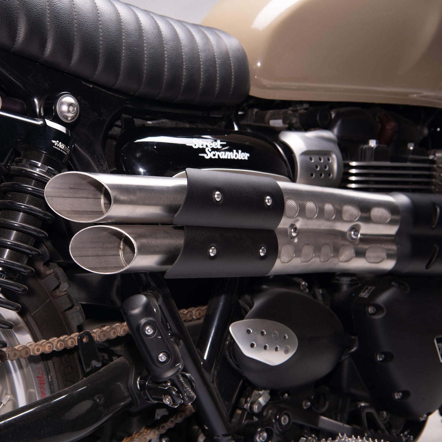 Shotgun Slip On Exhaust Heat Shield for Triumph Scrambler Models