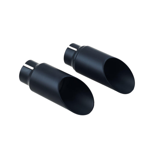 Slash Cut Tips for Bonneville T100 & T120 (Euro 5) | Cerakote Black