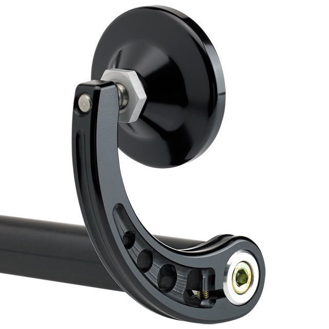 Joker Machine 2 1/4’’ Round Bar End Mirror Stem C | Black