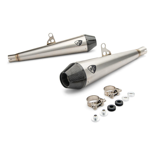 Predator Carbon Slip On Exhaust for Triumph Thruxton R & RS / Speed Twin 1200