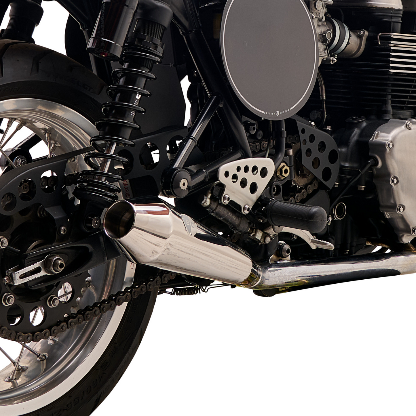Shorty Predator Pro 2.0 for Triumph Thruxton 900 | Polished
