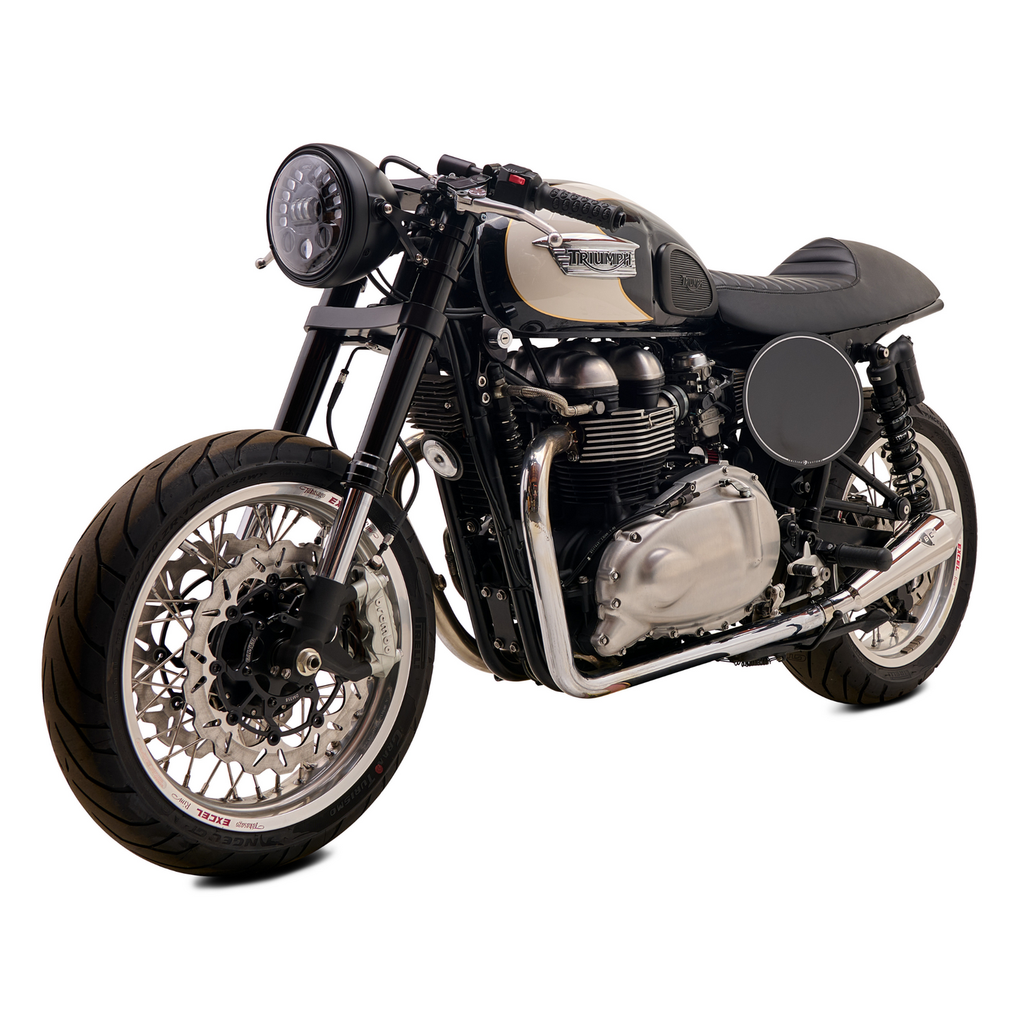 Shorty Predator Pro 2.0 for Triumph Thruxton 900 | Polished