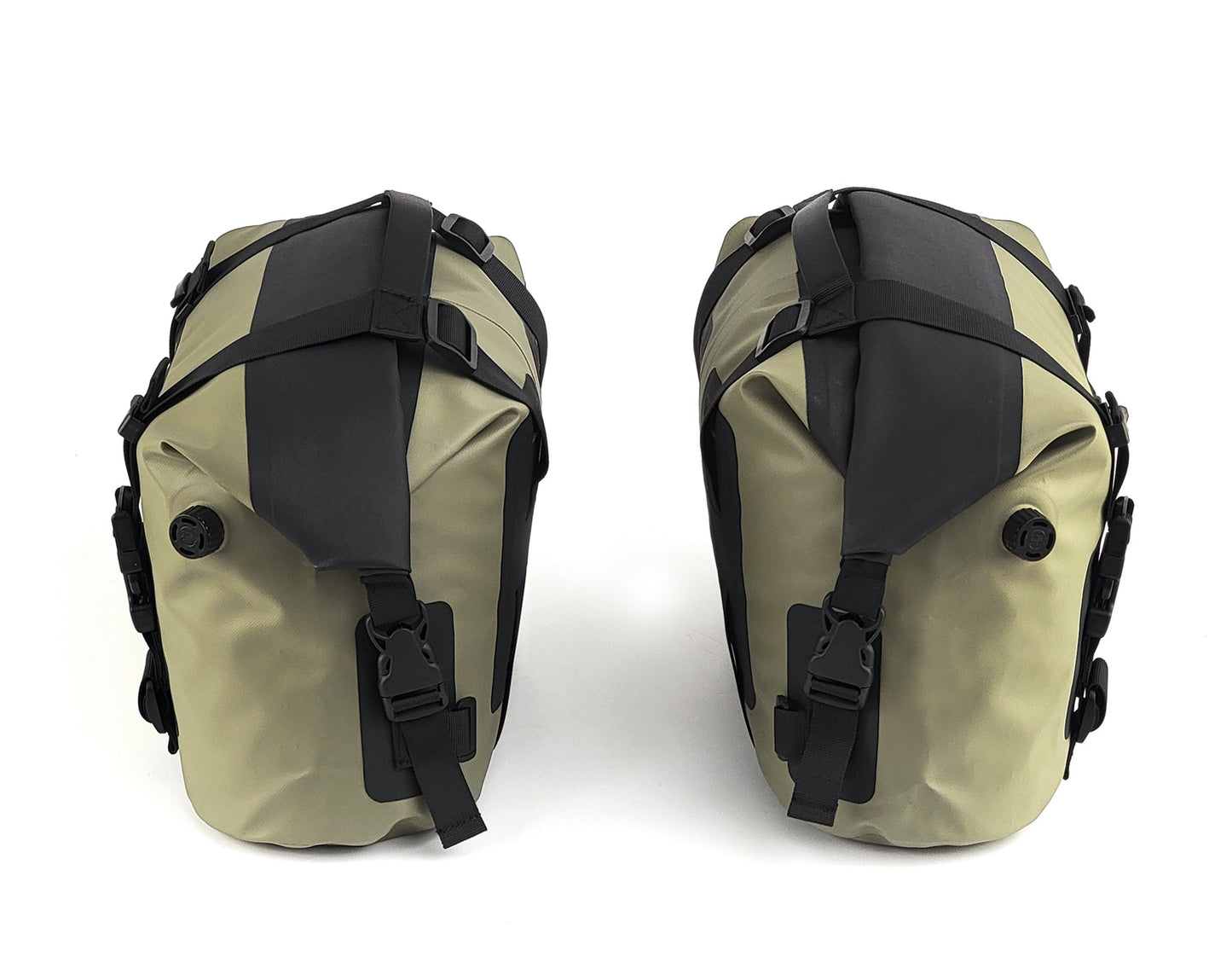 DrySpec D20 Waterproof Drybag Saddle Bag System - Moss Green