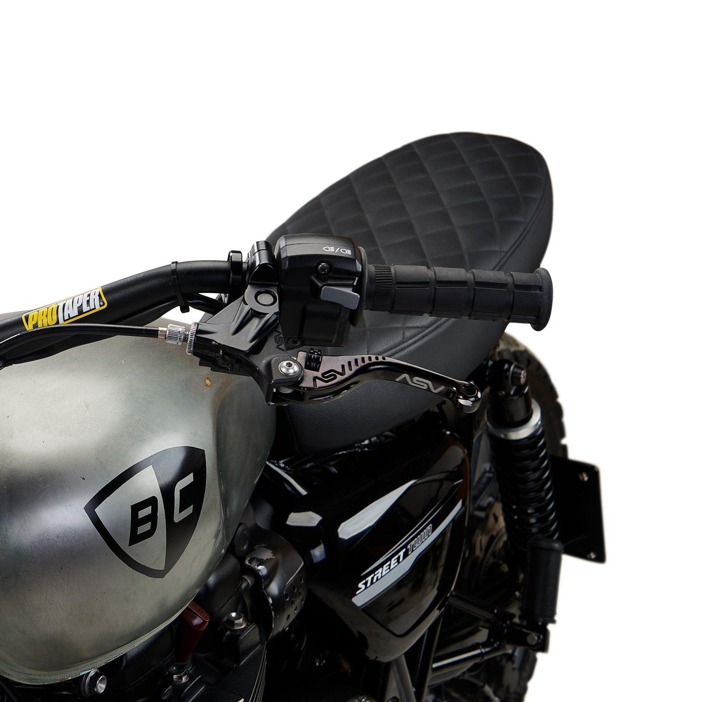 ASV F3 Unbreakable Shorty Brake Lever for Triumph Motorcycles (BRF350-SK-B)