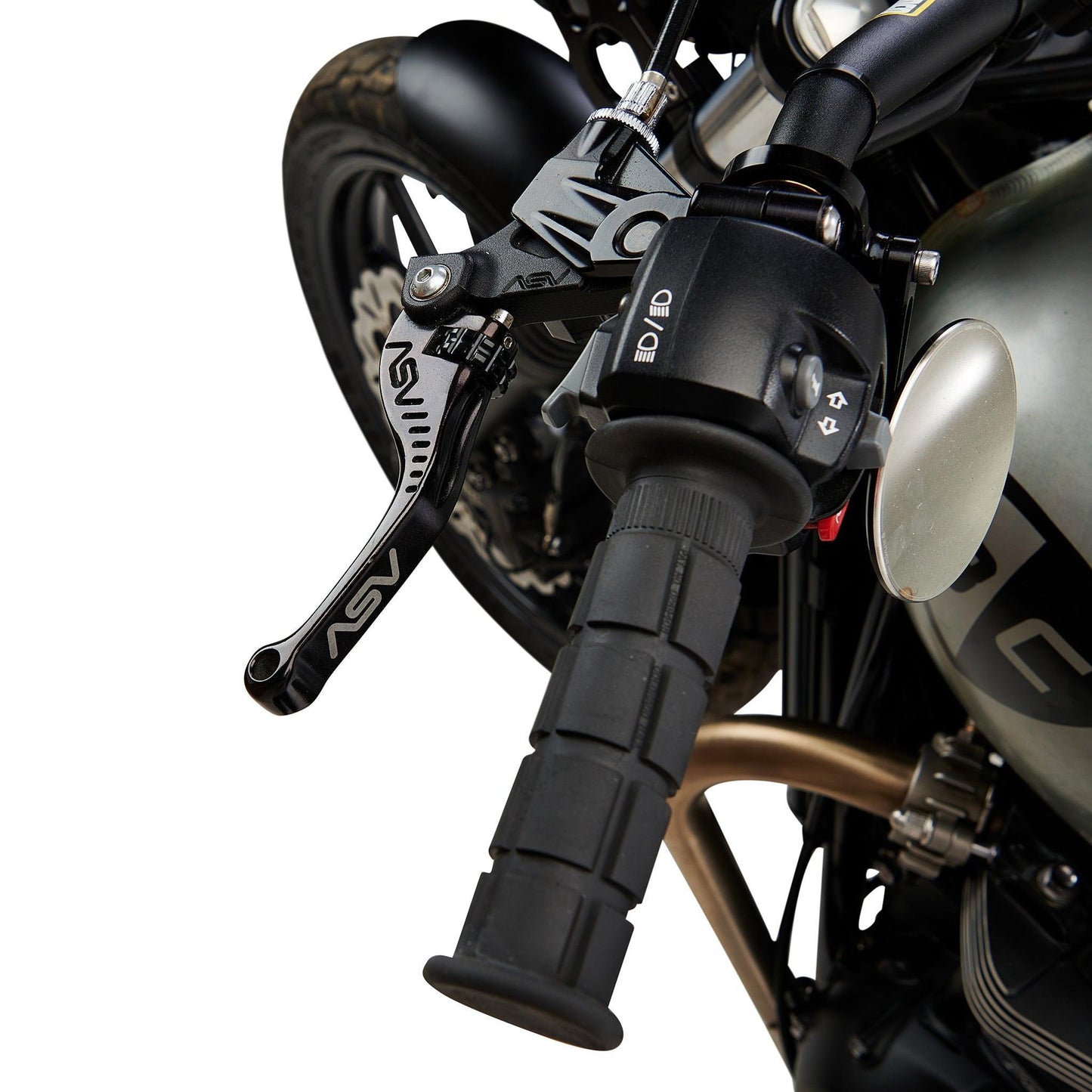 ASV F3 Unbreakable Shorty Brake Lever for Triumph Motorcycles (BRF350-SK-B)