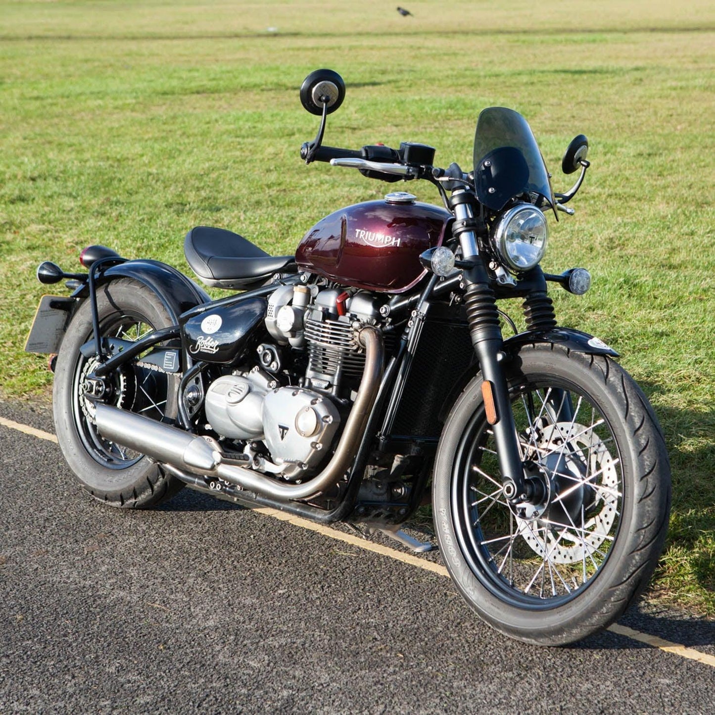 Dart Classic S3 Flyscreen for Triumph Bobber (47mm forks) | Dark Tint