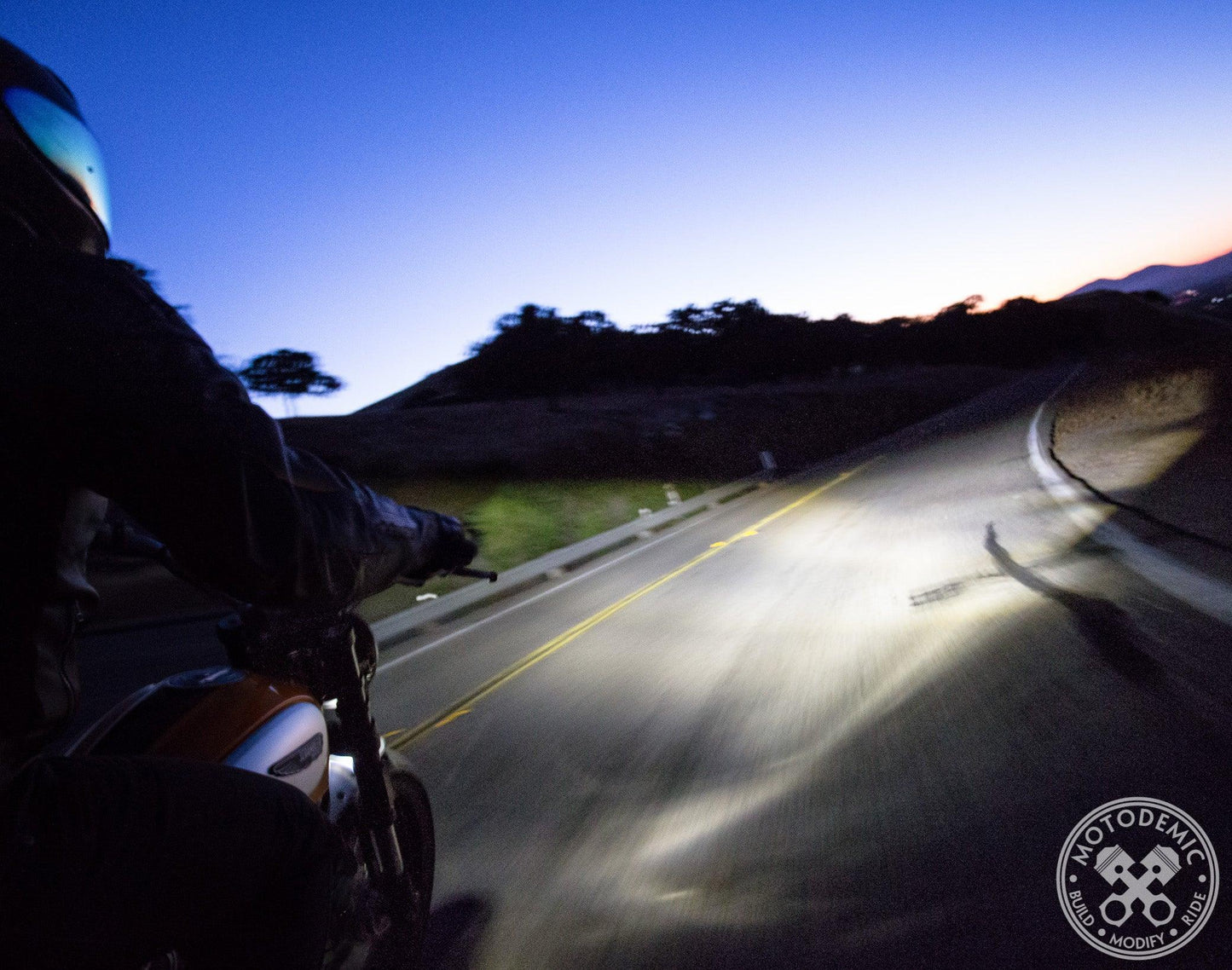 Motodemic Adaptive LED Headlight for Triumph Scrambler 1200