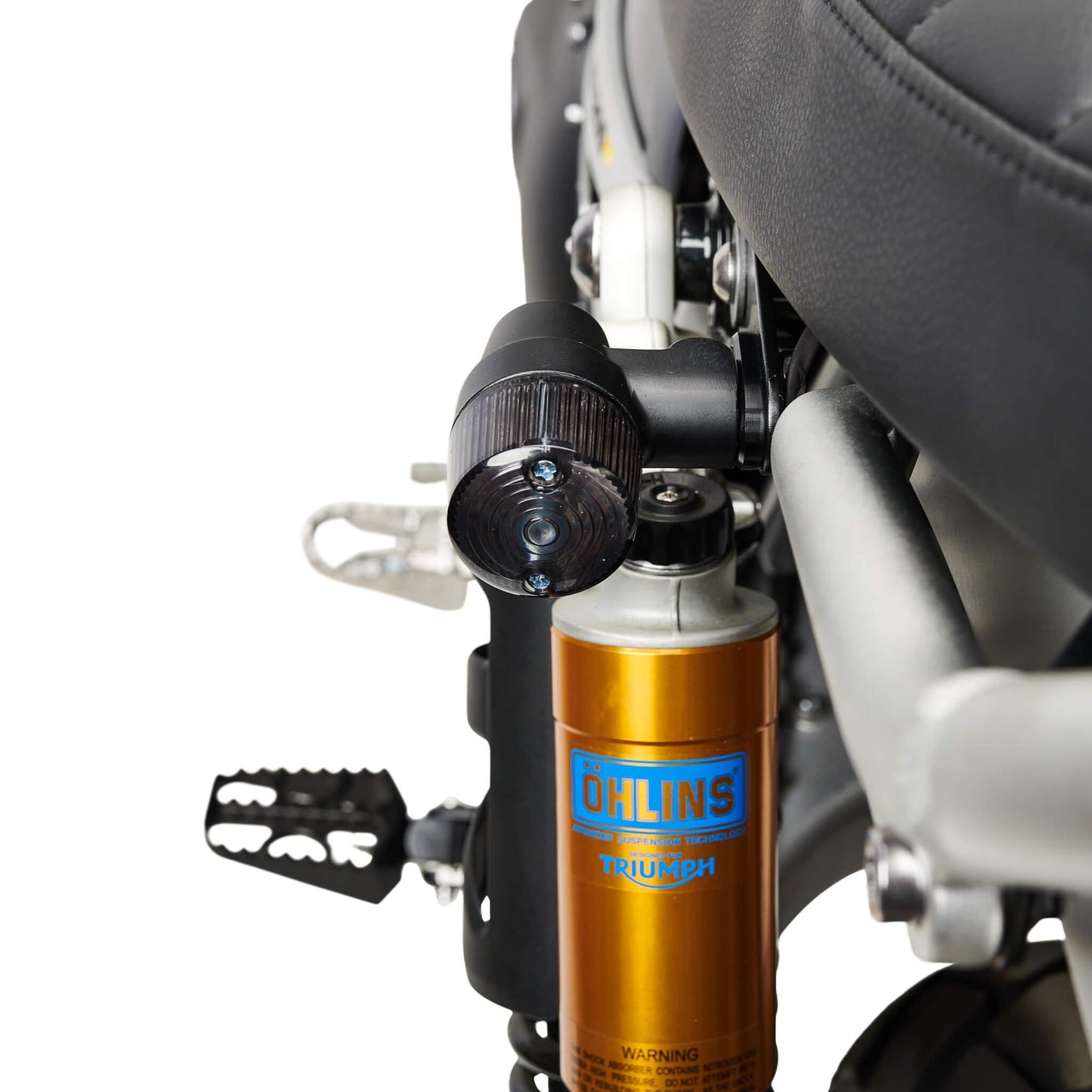 Plug & Play Retro LED Turn Signals for Triumph Scrambler 1200 | Rear Frame Mount