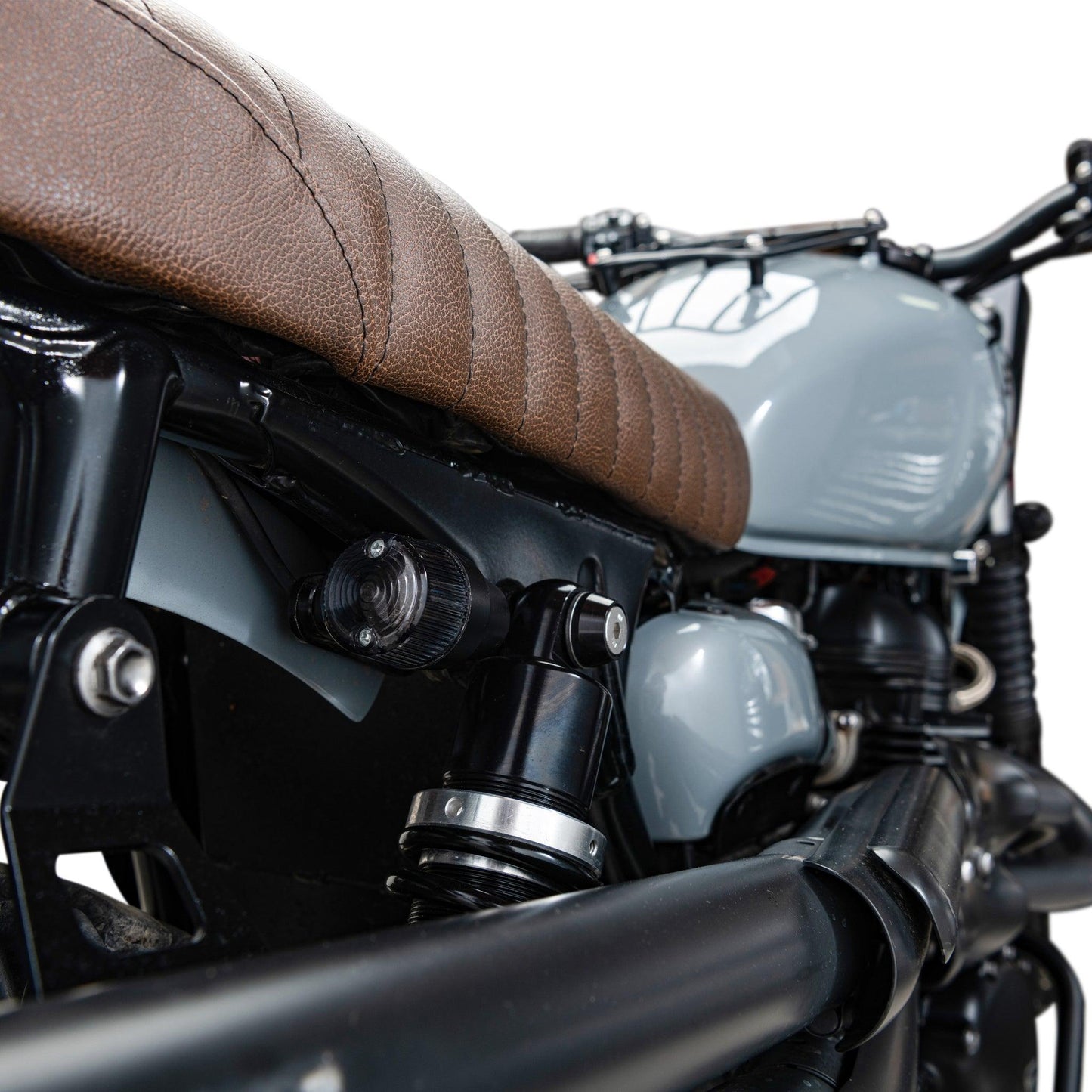 Plug & Play Retro LED Turn Signals for Triumph Motorcycles (2016+) | Rear Shock Mount