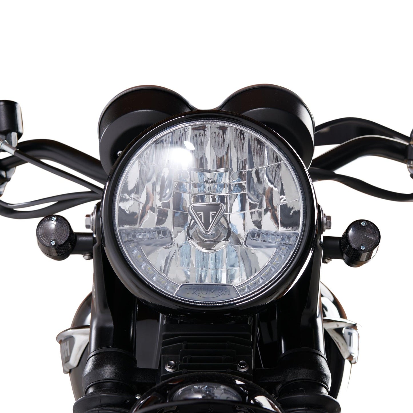 Plug & Play Retro LED Turn Signals for Triumph Motorcycles (2016+) | Front Stock Location