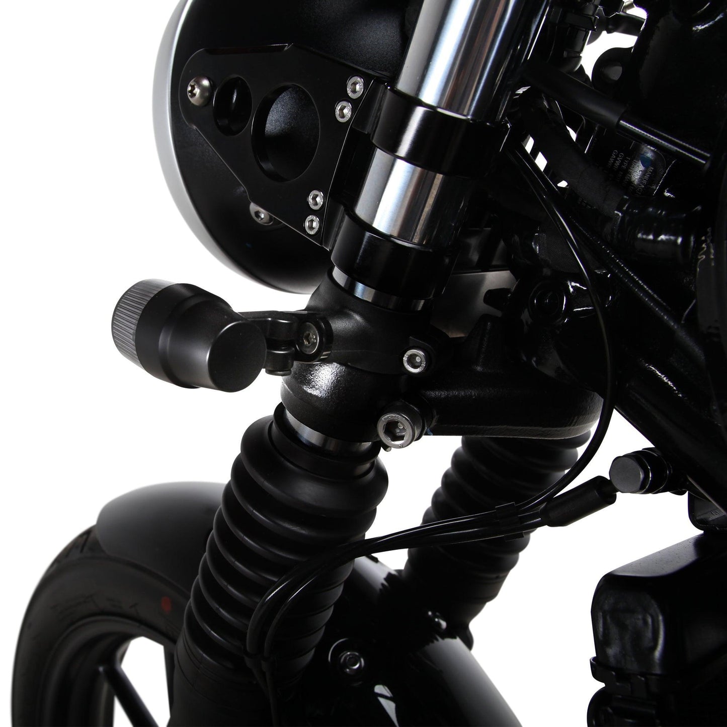 Plug & Play Retro LED Turn Signals for Triumph Motorcycles (2016+) | Front Stock Location