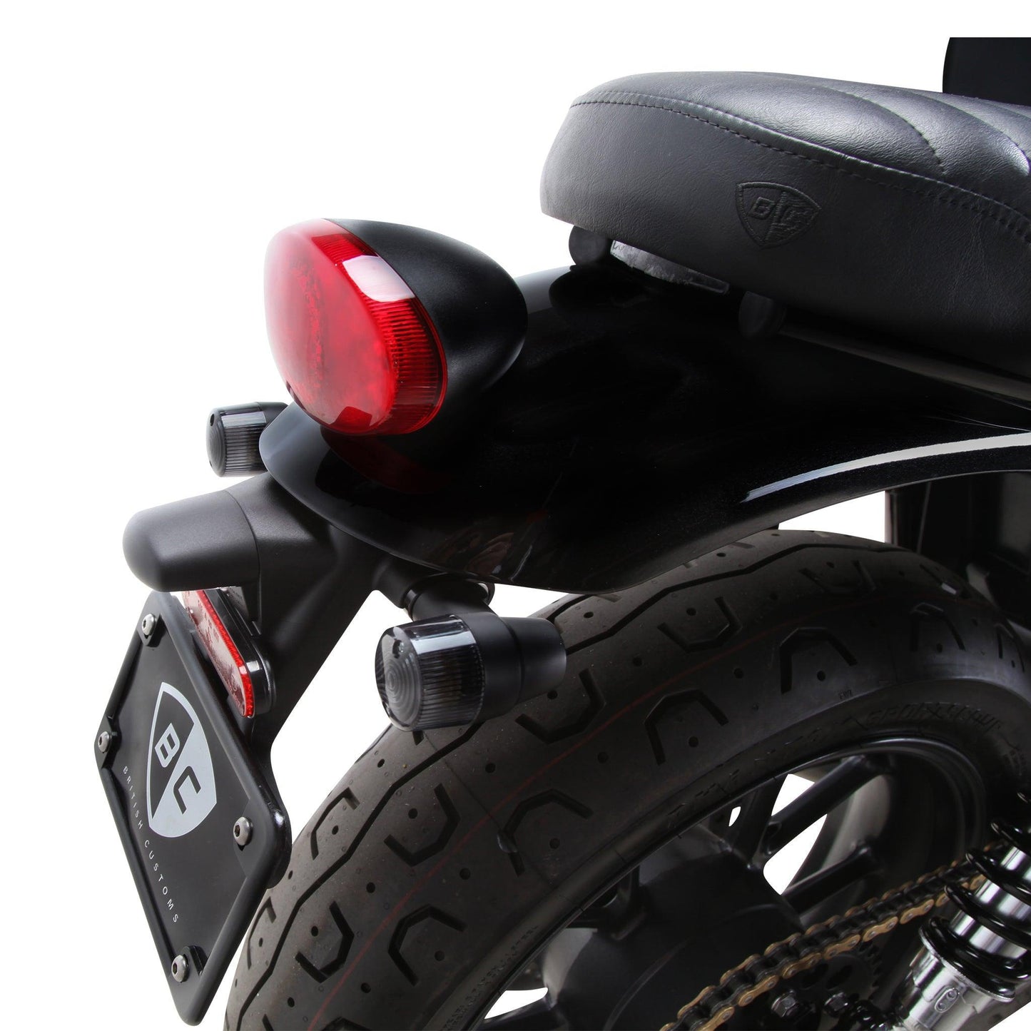 Plug & Play Retro LED Turn Signals for Triumph Motorcycles (2016+) |  Rear Stock Location