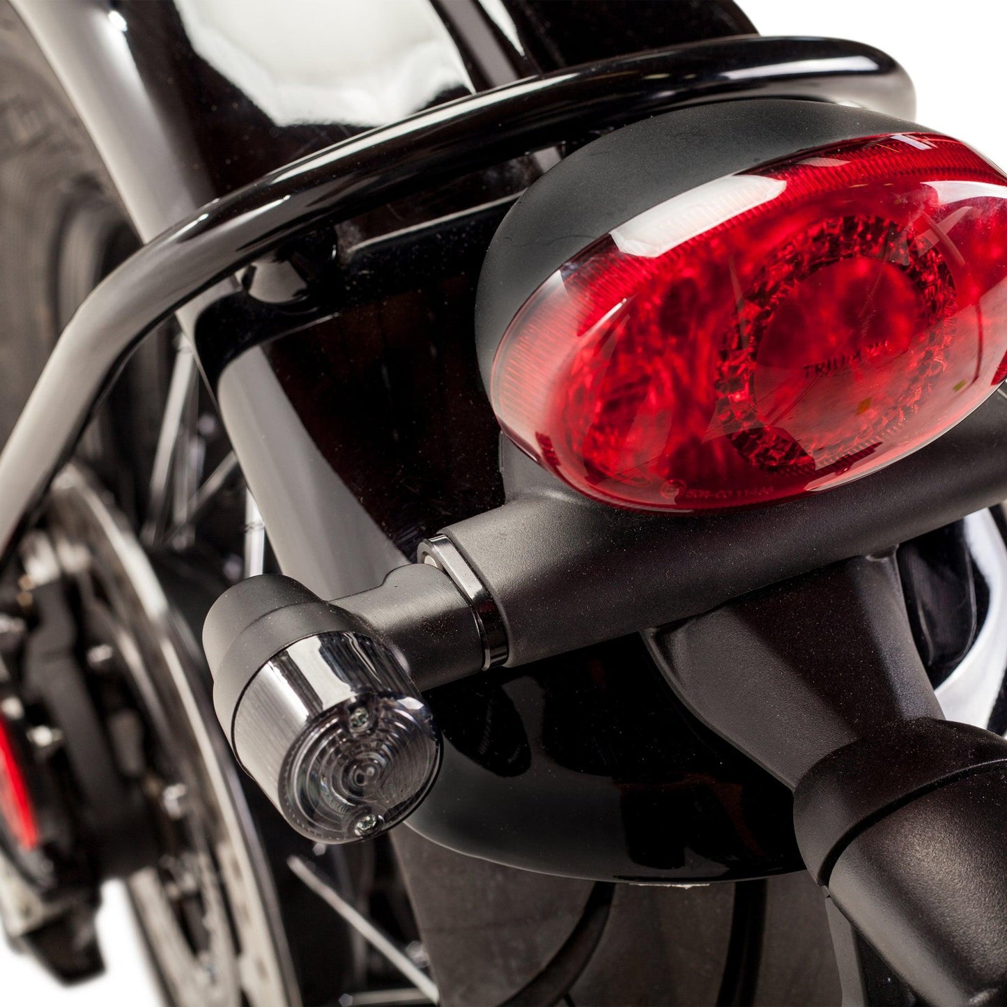 Plug & Play Retro LED Turn Signals for Triumph Motorcycles (2016+) |  Rear Stock Location
