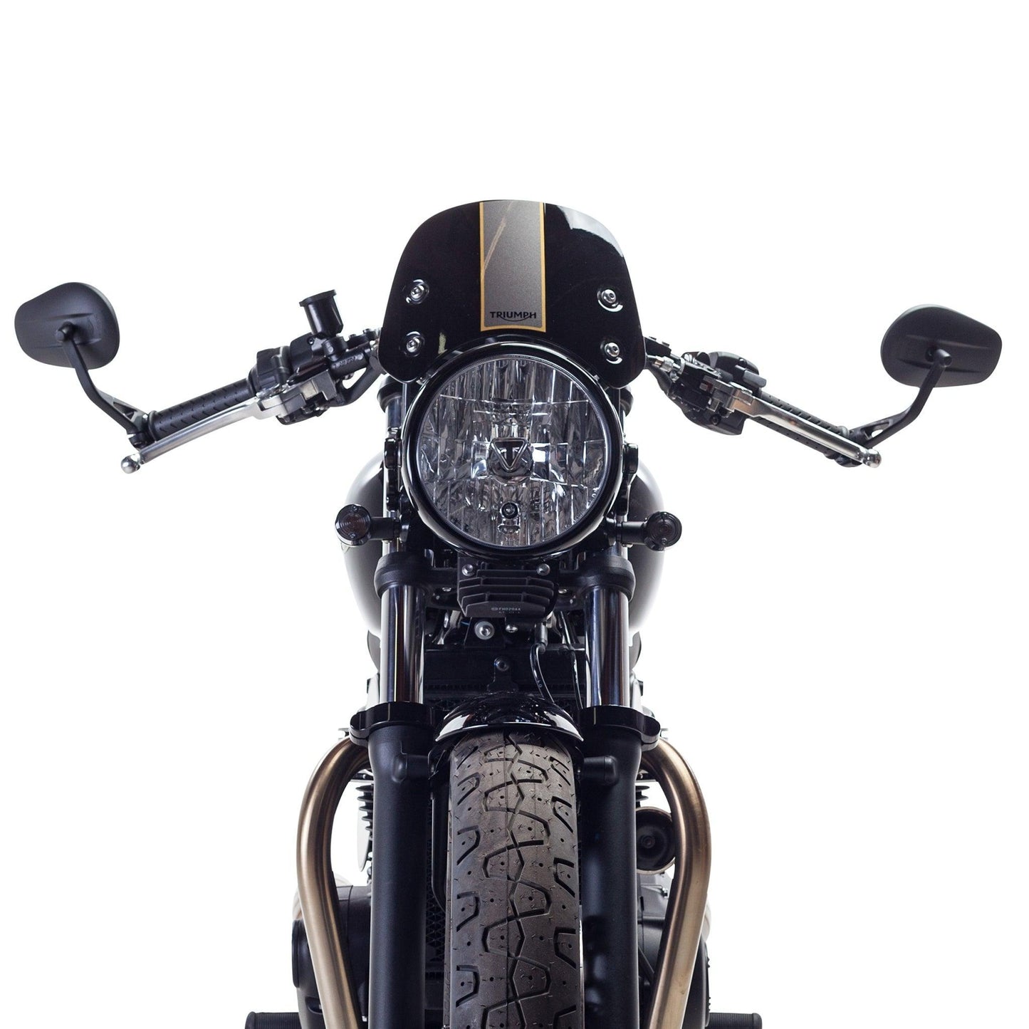 Plug & Play Retro Turn Signals for Triumph Motorcycles (2016+) | Front Stock Location