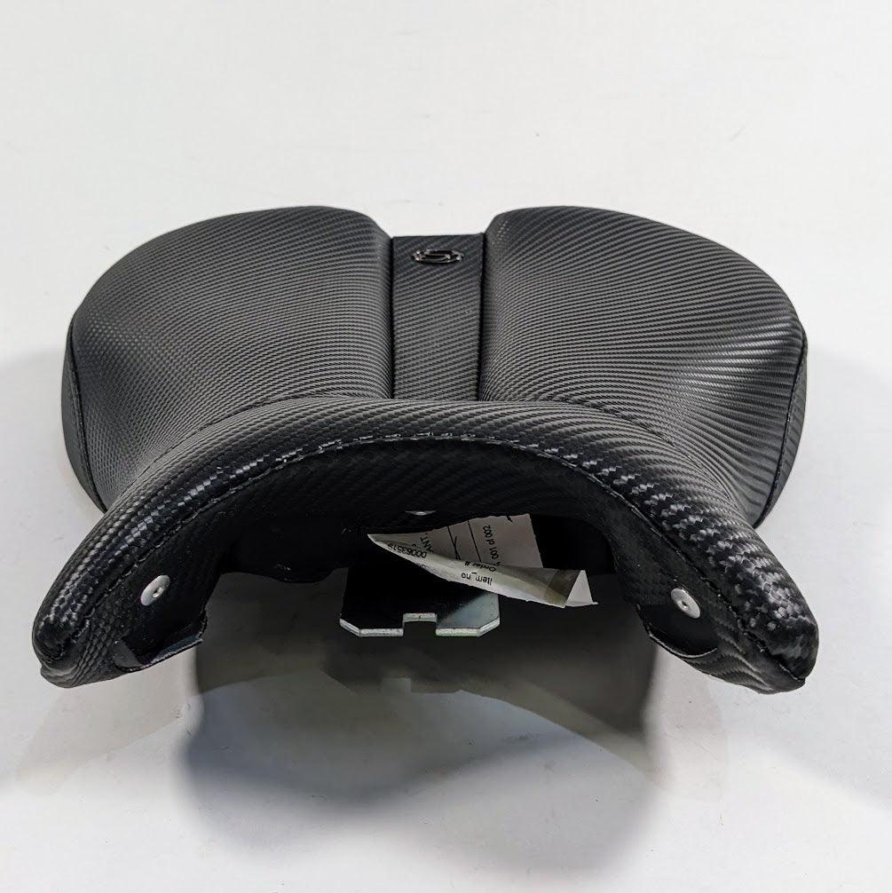 Saddlemen Track-CF Style Gel-Channel Tech One-Piece Solo Seat with Rear Cover 0810-T014