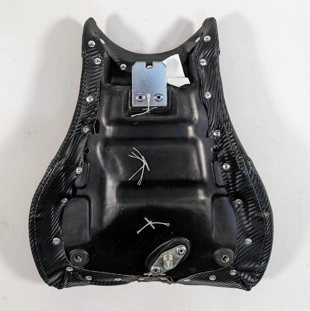 Saddlemen Track-CF Style Gel-Channel Tech One-Piece Solo Seat with Rear Cover 0810-T014
