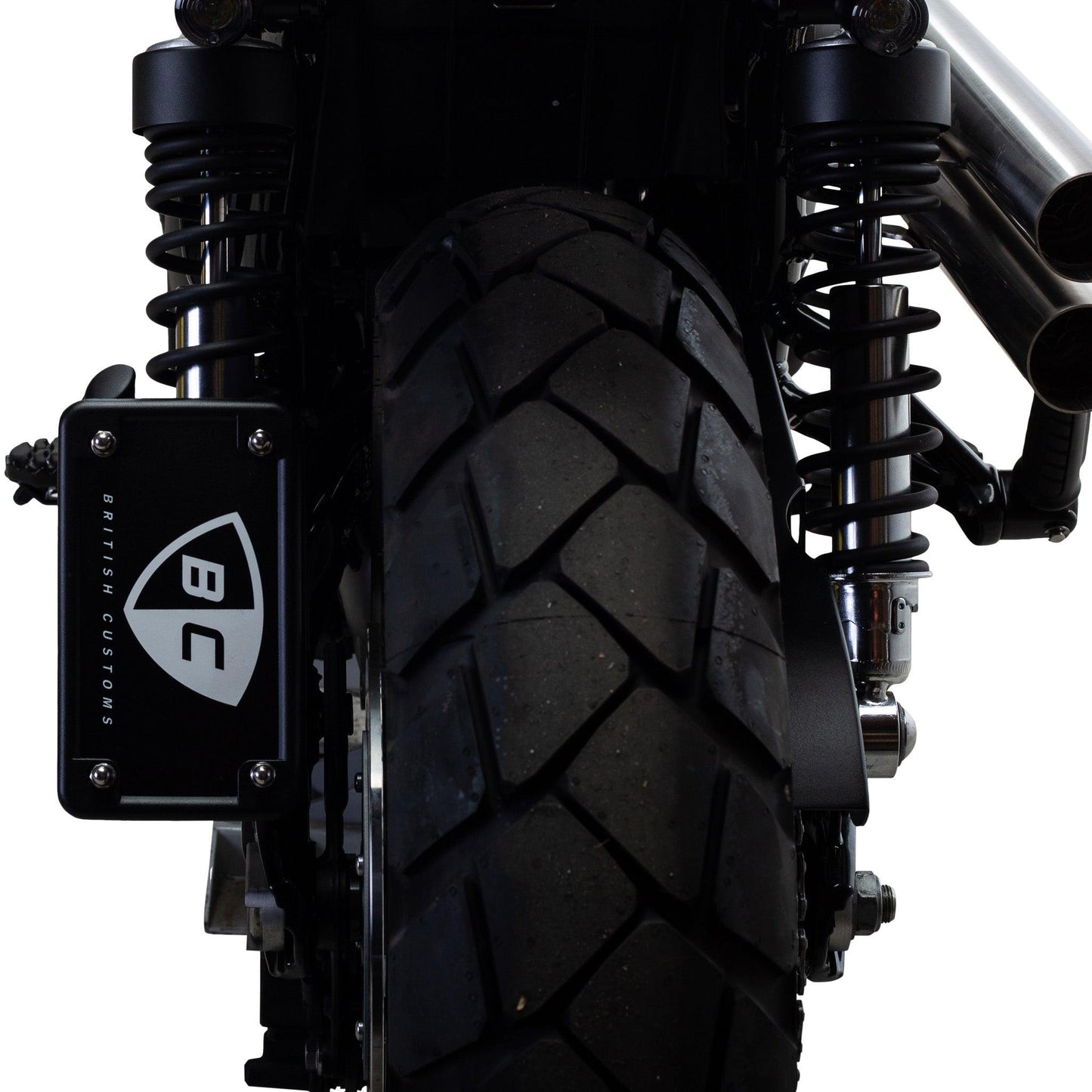 Shock Mount License Plate for Triumph Motorcycles | 8mm