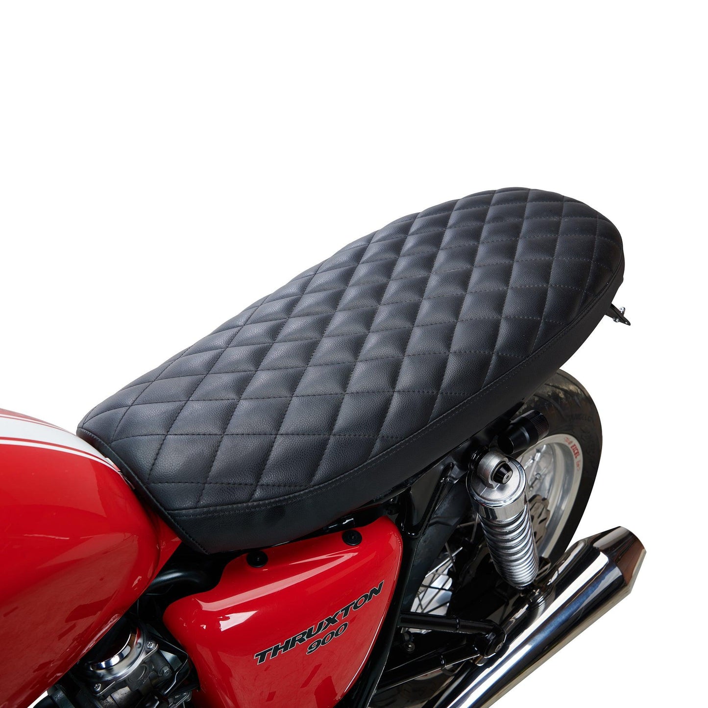 Slammer Diamond Stitch Gel Seat for Triumph Motorcycles (2001-2017) Brown