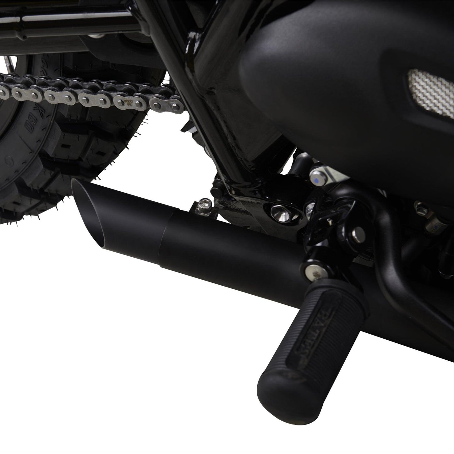 Slash Cut Tips for Bonneville T100 & T120 (Euro 5) | Cerakote Black
