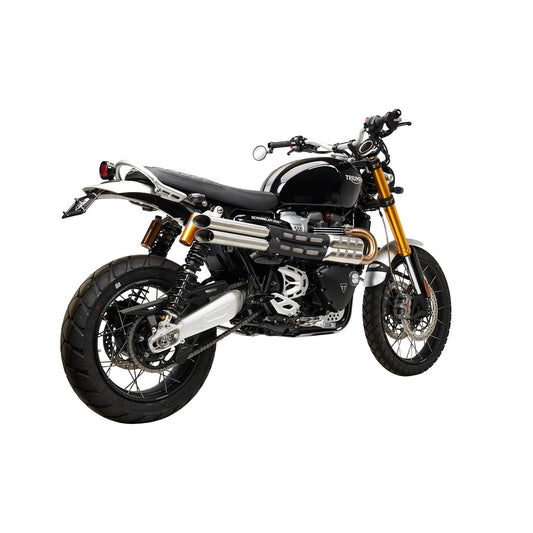 Slash Cut Shotgun Slip On Exhaust Triumph Scrambler 1200 XC / XE