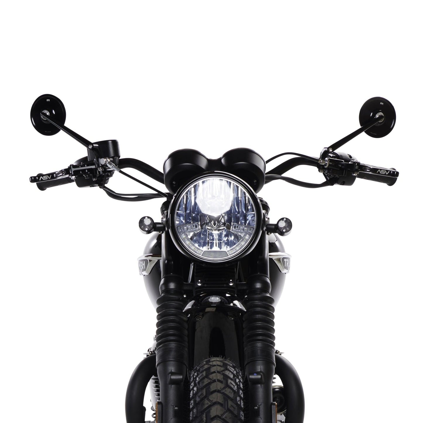 Tracker Handlebar Kit for Triumph Scrambler & Street Cup | Polished Handlebar